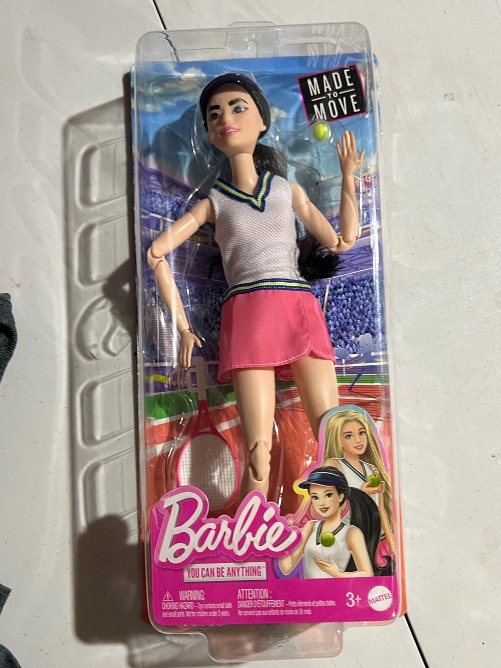 Barbie , Made to Love, Pink Tennis Skort with V-Neck Sport Top